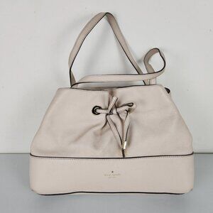 Kate Spade Shoulder Bag Womens Cream West Valley Maryanne Pebbled Leather Purse